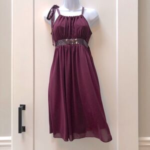 Star Vixen Women’s semi-formal winter halter dress size M